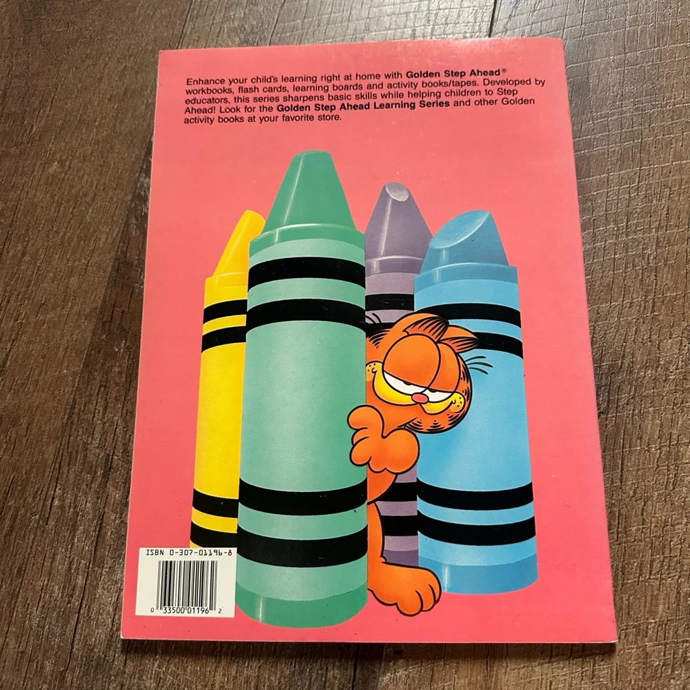 Golden Garfield Coloring Books lot (3) 1970-1980s collection